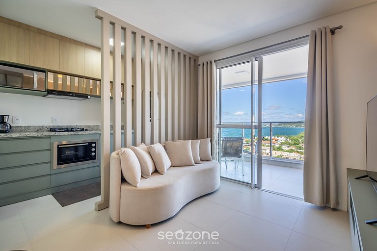 Apto en Cond. con Piscina y Vista Mar BHC1206