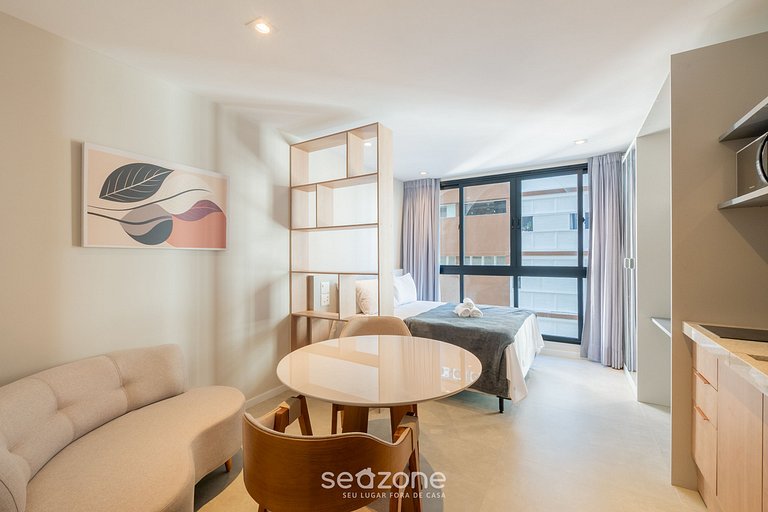 Studio a 170m do Mar em cond. c/ piscina LIV0507