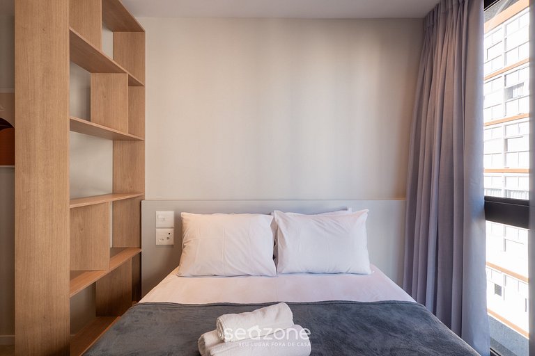 Studio a 170m do Mar em cond. c/ piscina LIV0507