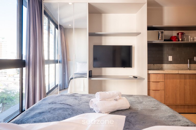 Studio a 170 m del mar en condo c/ piscina LIV0507