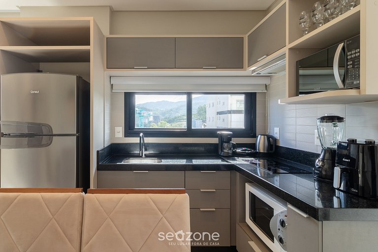 Apartamento com vista para o mar no condomínio a 280 metros