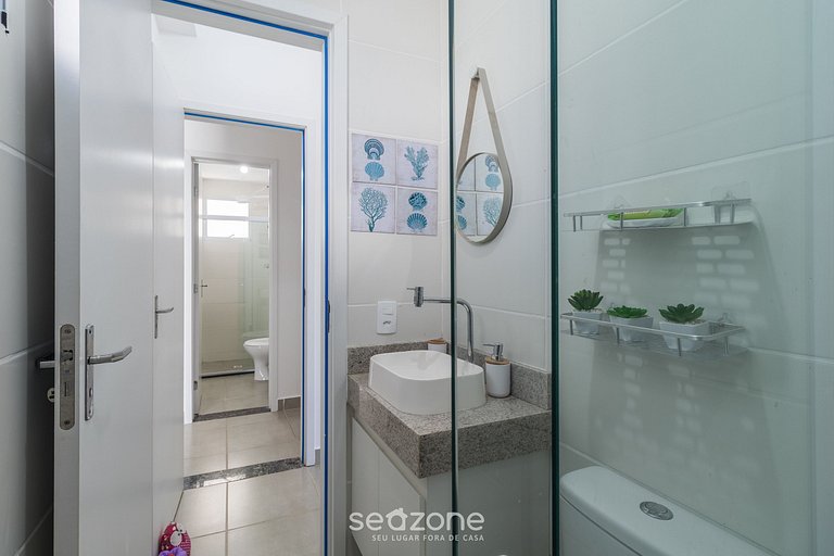 Apto em Cond. c/ Piscina e Churrasq. TMR0104