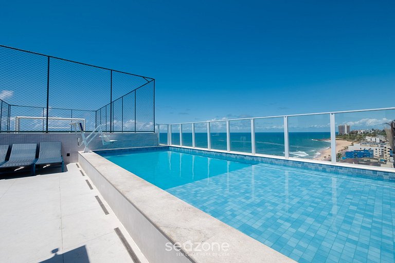Apt a 160m do mar em cond. c/ piscina SAA0906
