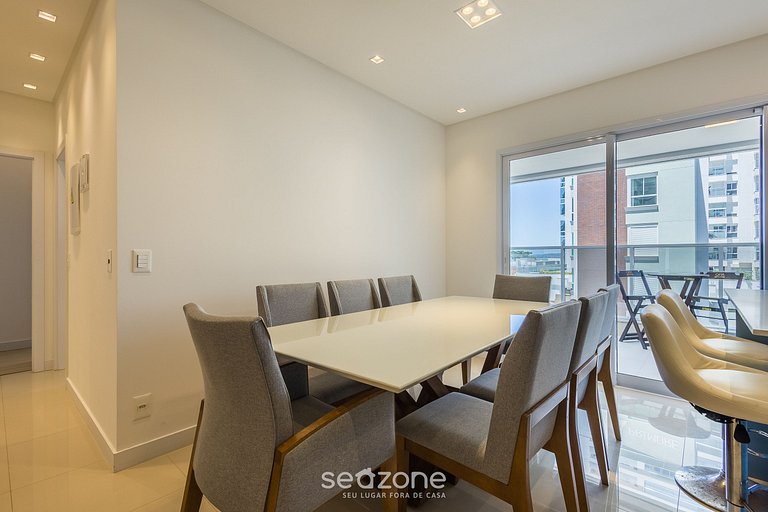 Apto con parrilla y vista a 100 m de Playa LTT0401