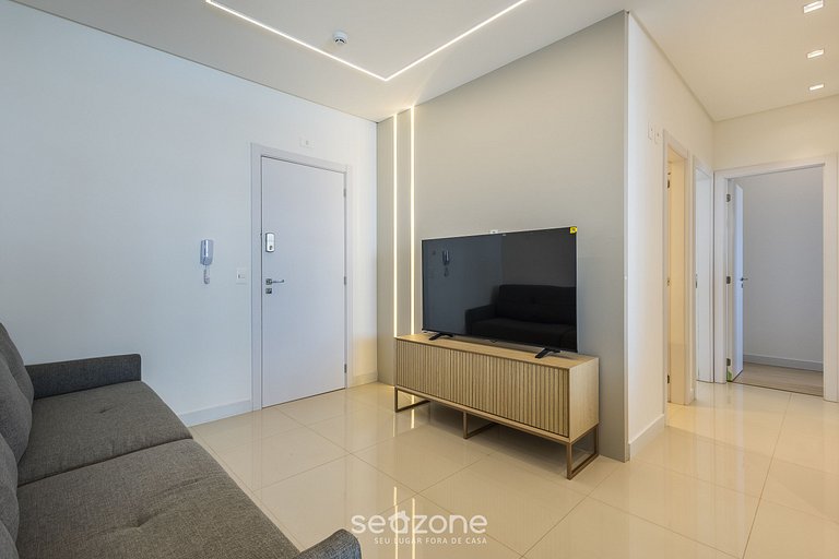 Apto c/ churrasq. e vista a 100m da Praia LTT0401