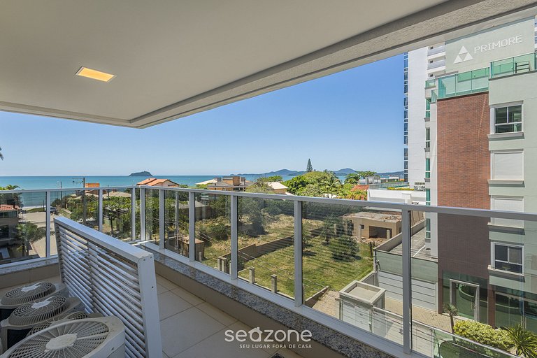 Apto c/ churrasq. e vista a 100m da Praia LTT0401