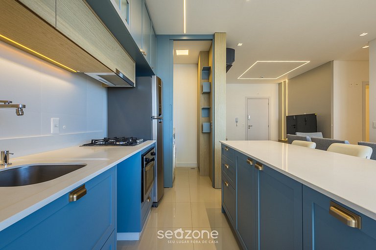 Apto con parrilla y vista a 100 m de Playa LTT0401