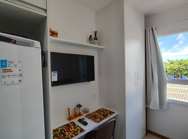 Studio em cond. c/ piscina a 160m da Praia SAA0216