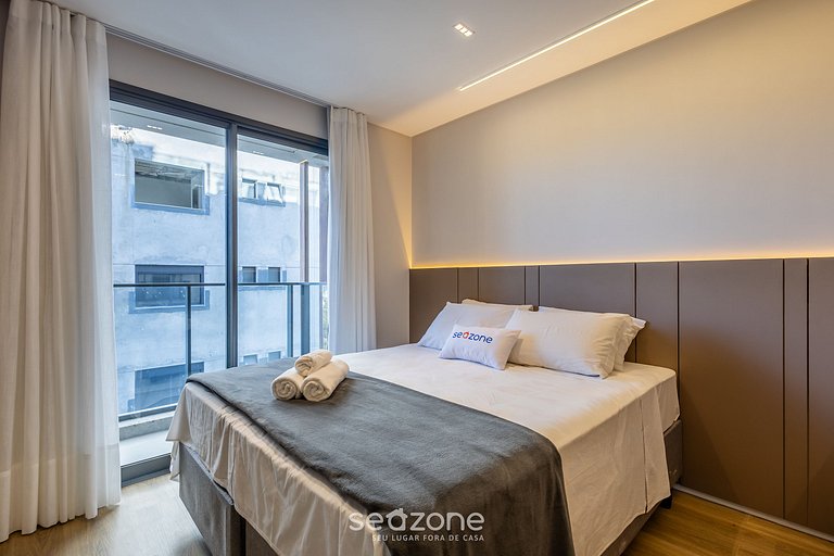 Studio con Balcón y Piscina en Cond. - PSO0806