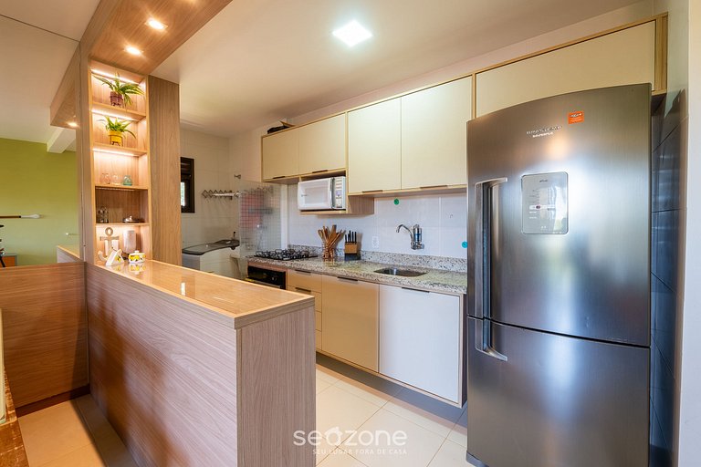 Apto em cond. c/ piscina a 750m da Praia RDW0103