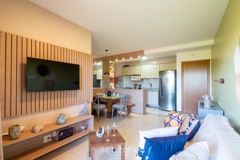 Apto en cond. c/ piscina a 750 m playa RDW0103