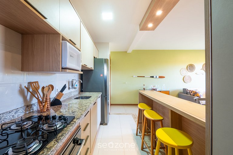 Apto em cond. c/ piscina a 750m da Praia RDW0103