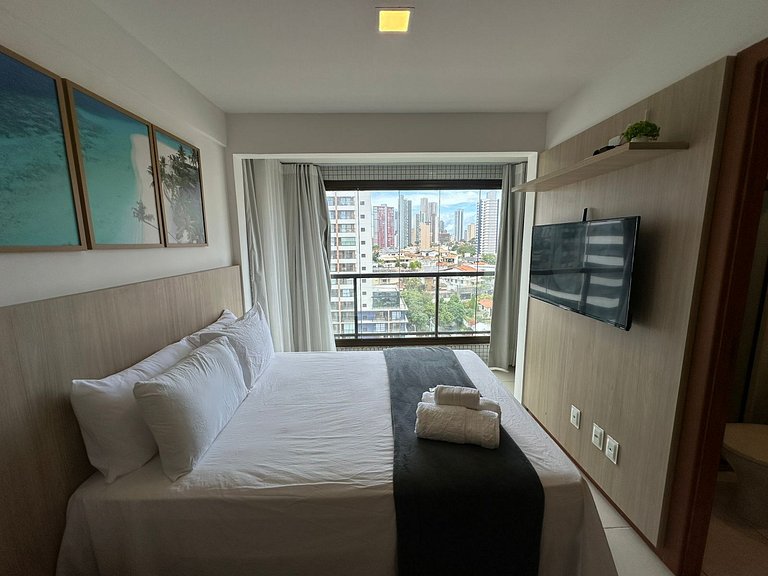 Estúdio em Cond. c/ Piscina e Academia FTW1106