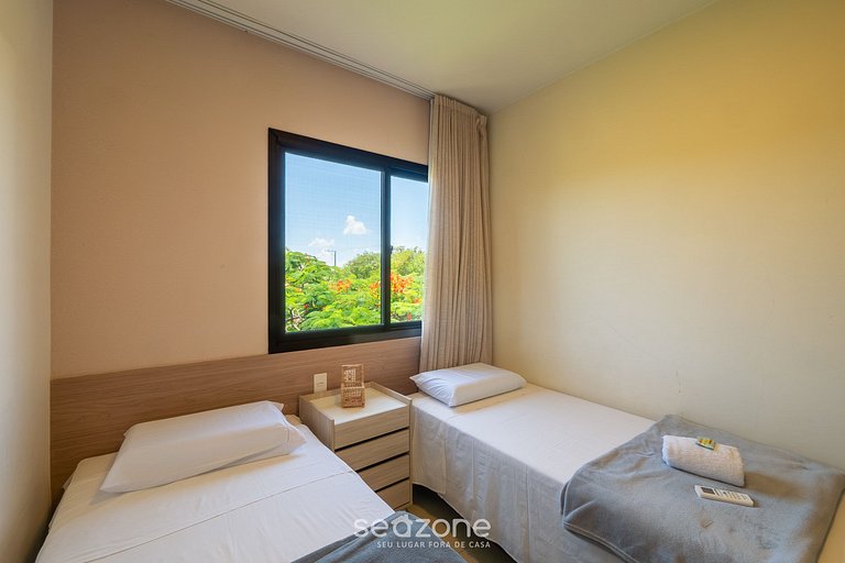 Apto en cond. c/ piscina a 750 m playa RDW0103