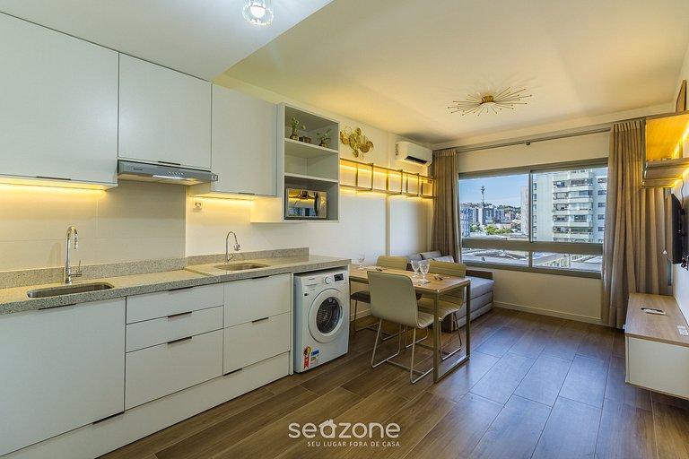 Apto c/ churrasqueira e garagem em POA AIR0605