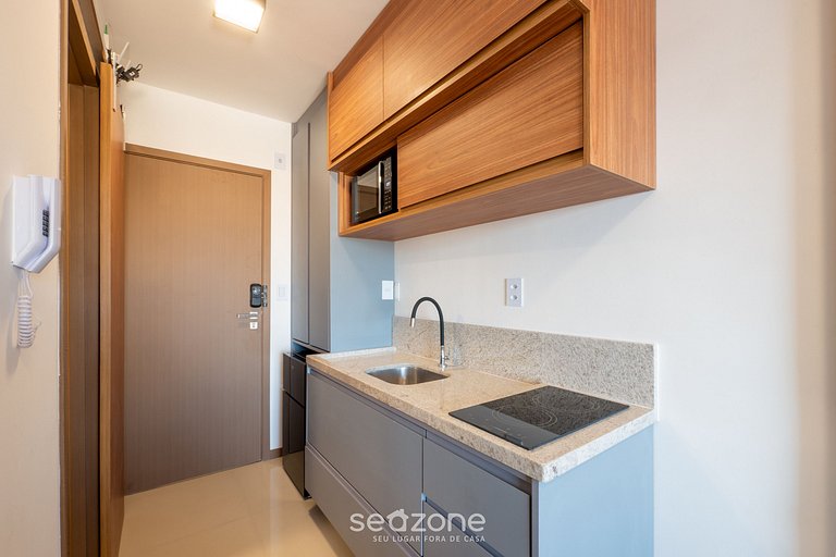 Estúdio Vista Lateral Mar em cond. c Pisc. JDN0813