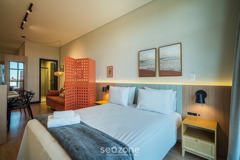 Estúdio a 550m do Mar em edf. c/ piscina LDU0206