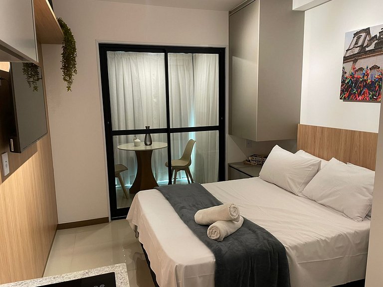 Studio a 60 m del mar c/ balcón y vista JDN0509