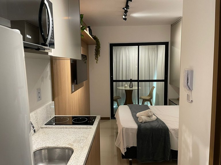 Studio a 60 m del mar c/ balcón y vista JDN0509