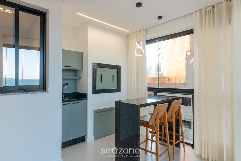 Apto c/ 3 suites, parrilla y vista al mar RIH0203