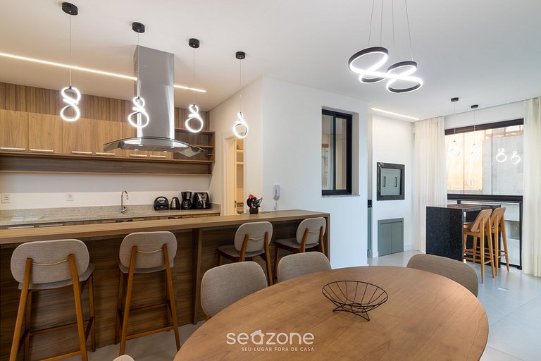 Apto c/ 3 suites, parrilla y vista al mar RIH0203