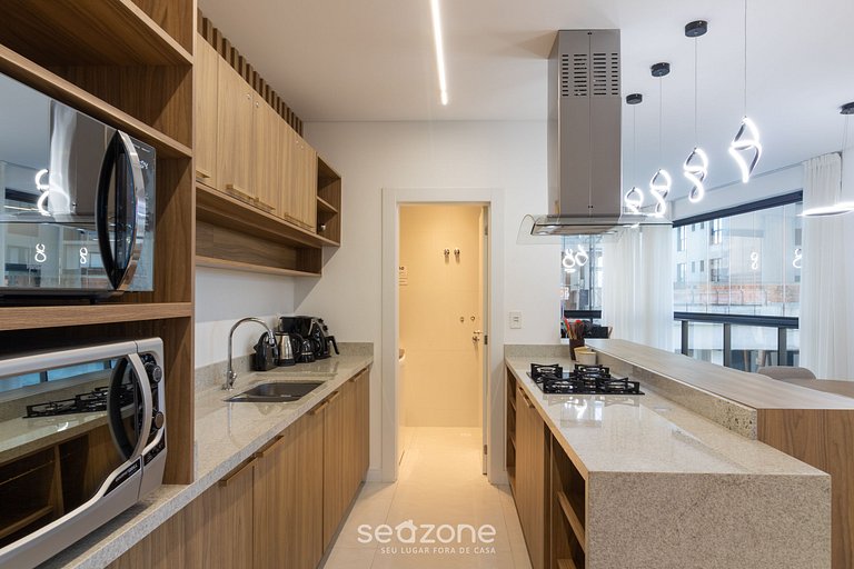 Apto c/ 3 suites, parrilla y vista al mar RIH0203