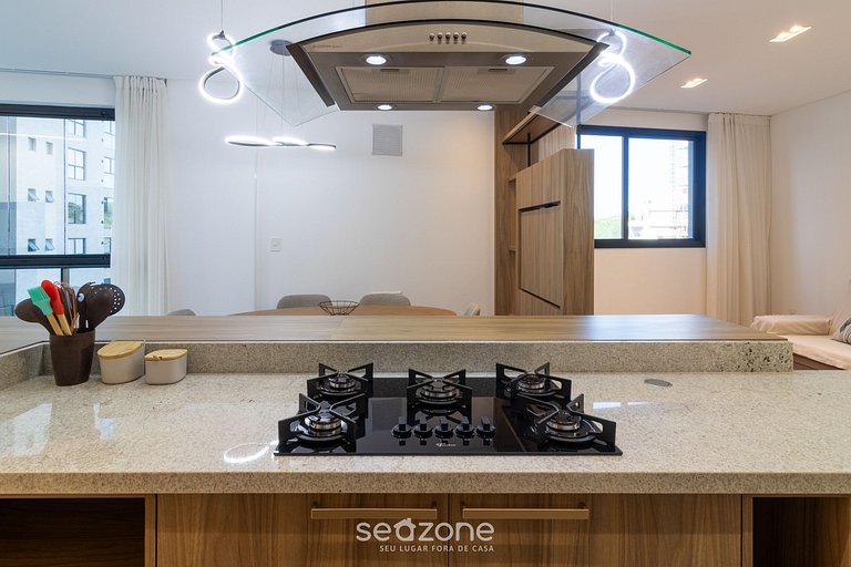 Apto c/ 3 suites, parrilla y vista al mar RIH0203