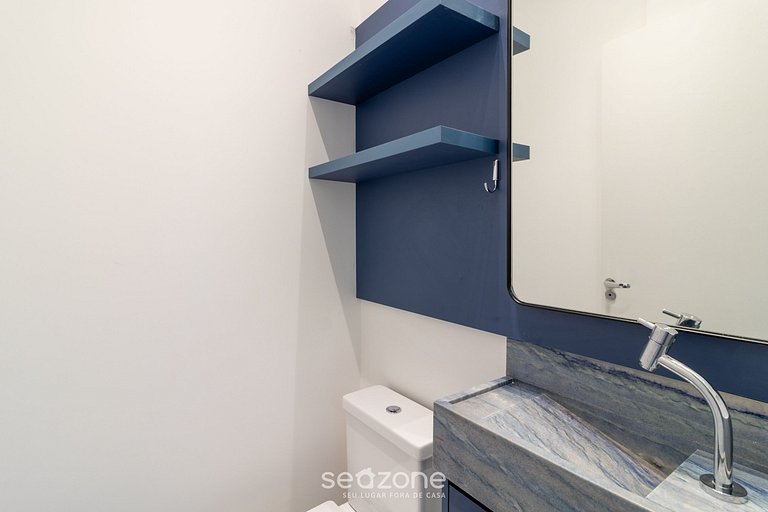 Apto c/ 3 suites, parrilla y vista al mar RIH0203