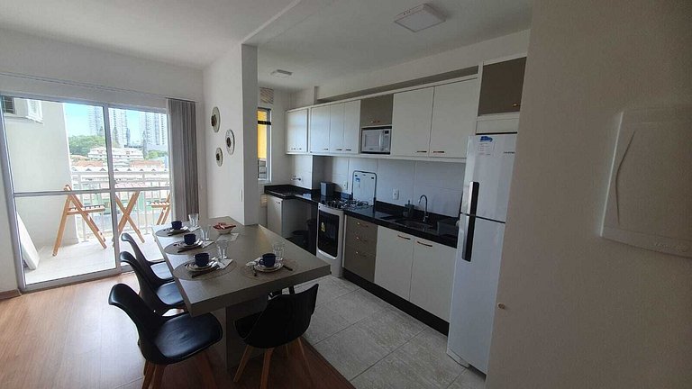 Apto c/ barbacoa y vista lateral al mar VAC1604