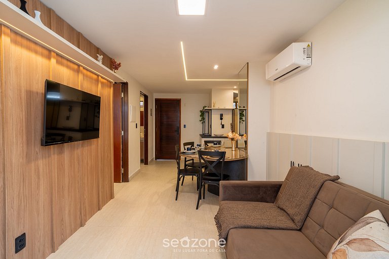 Apto en edificio frente al mar con piscina HSS0008