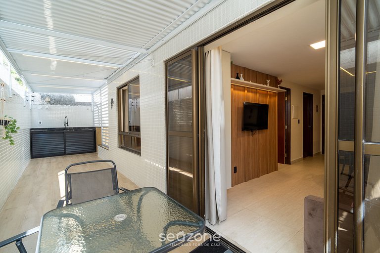 Apto en edificio frente al mar con piscina HSS0008