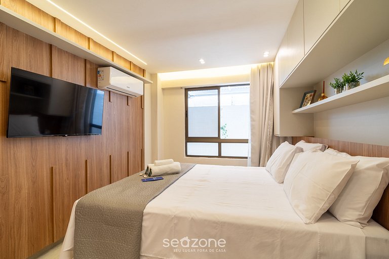 Apto en edificio frente al mar con piscina HSS0008