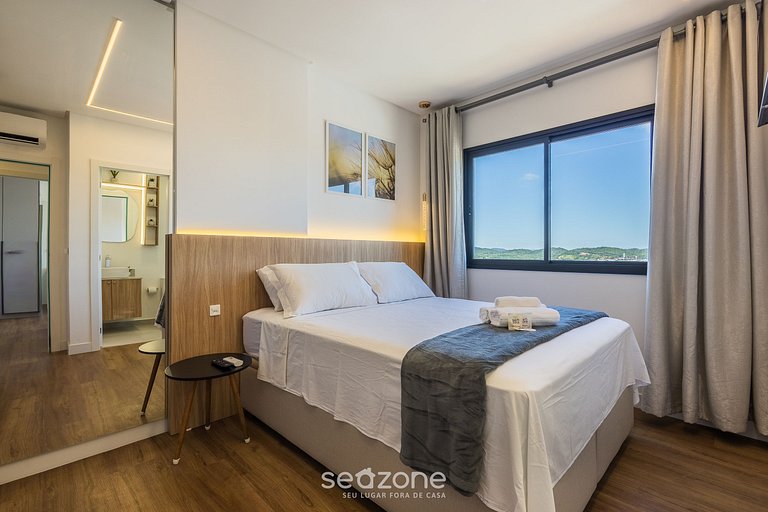 Apto con Parrilla y Vista Parcial al Mar ALE0803