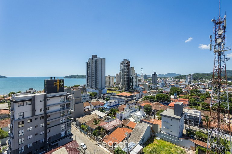 Apto c/ Churrasq. e Vista Parcial Mar ALE0803