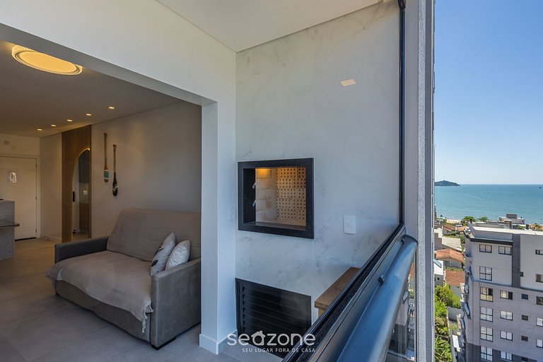 Apto c/ Churrasq. e Vista Parcial Mar ALE0803