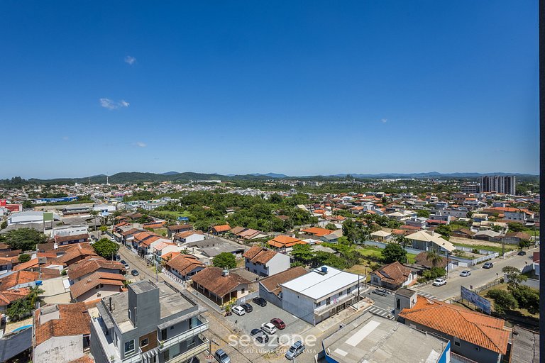 Apto c/ Churrasq. e Vista Parcial Mar ALE0803