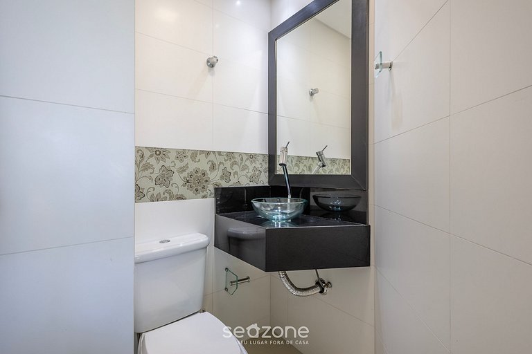 Apto c/ Churrasqueira a 90m da Praia CMF0501