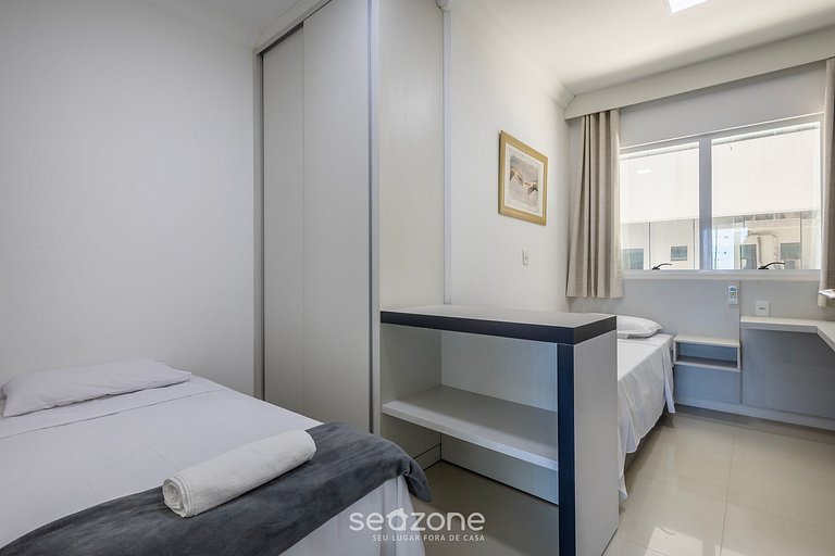 Apto c/ Churrasqueira a 90m da Praia CMF0501