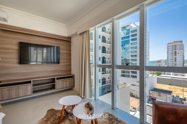 Apto c/ Churrasqueira a 90m da Praia CMF0501