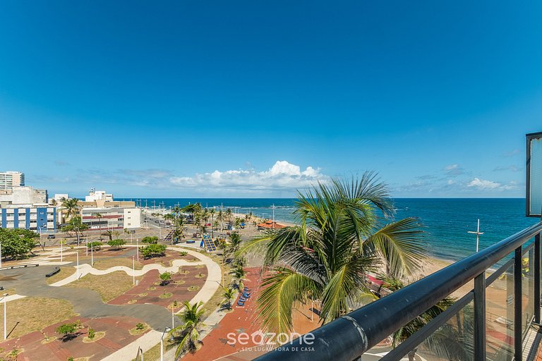 Apto c/ piscina, hidromassagem e vista mar MPA0313