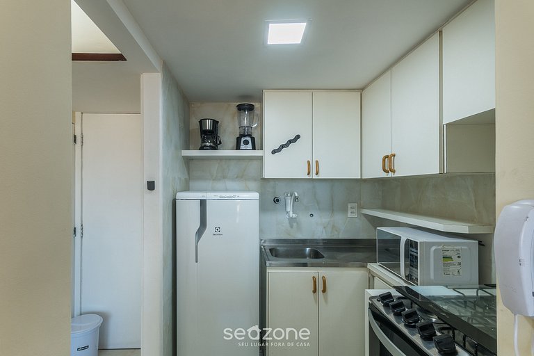 Apto c/ piscina, hidromassagem e vista mar MPA0313