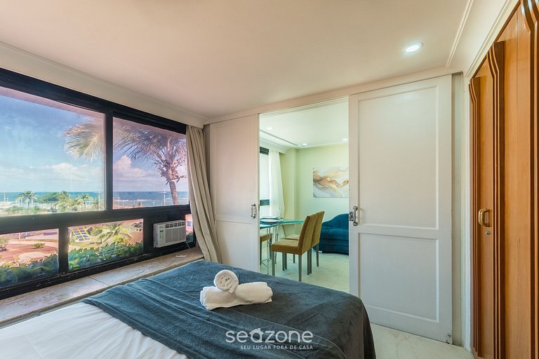 Apto c piscina, hidromasaje y vista al mar MPA0313