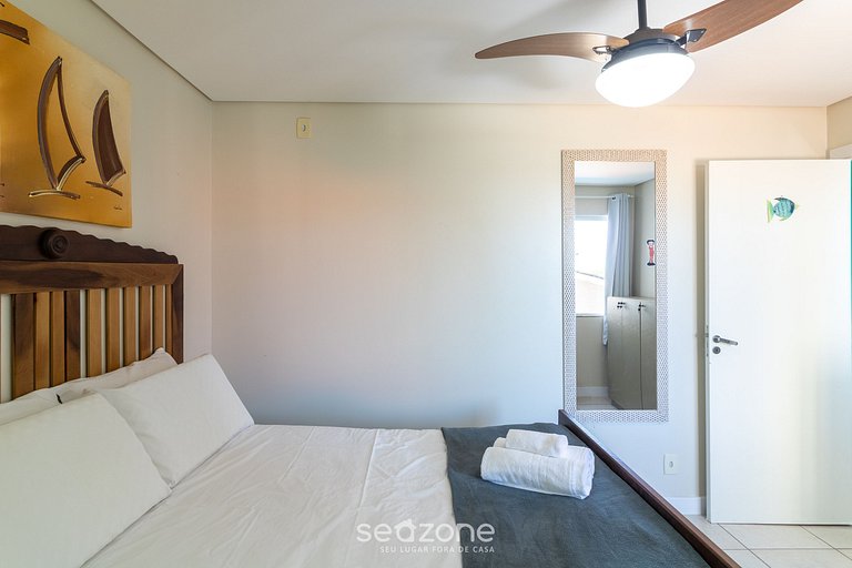 Apto c/ Churrasqueira a 600m da praia GOT0201