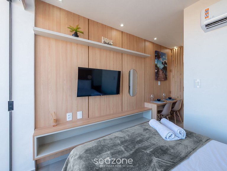 Estudio a 280m del mar en edif. c/ piscina CLF0402