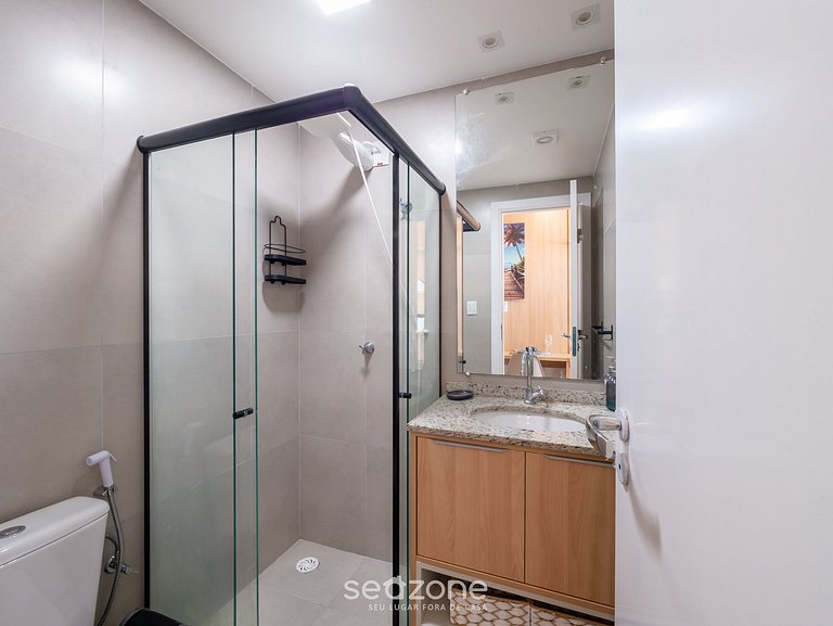 Estúdio a 280m do Mar em edif. c/ Piscina CLF0402