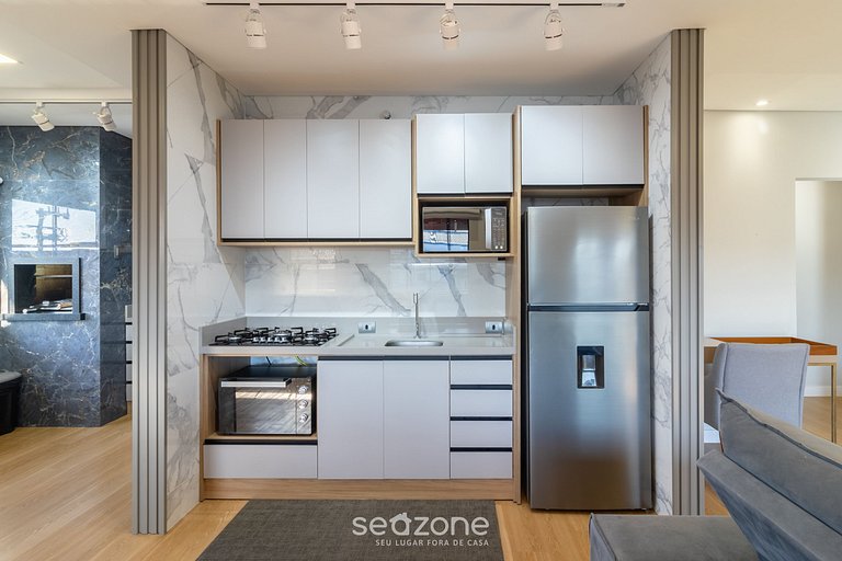 Apto c/ churrasqueira a 200m da Praia IFA0054