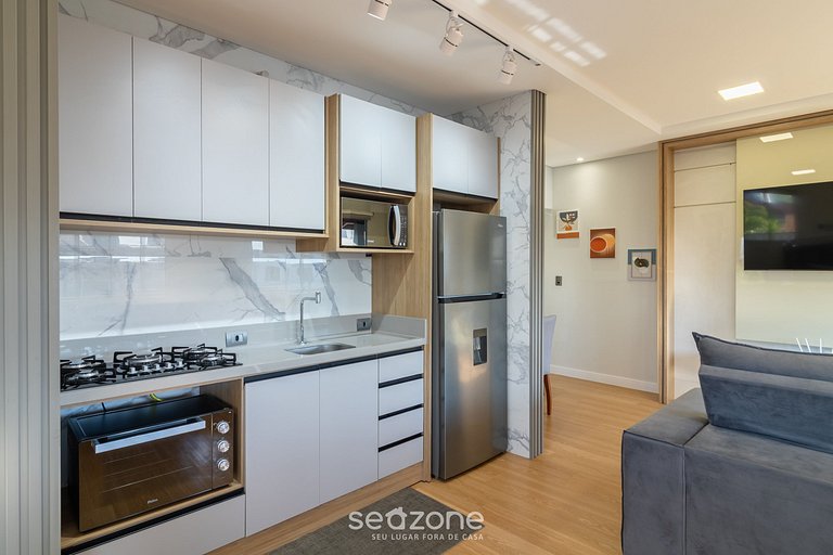 Apto c/ churrasqueira a 200m da Praia IFA0054