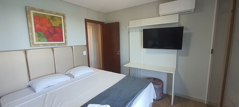 Apto vista al mar en cond. c/ piscina EMQ0403