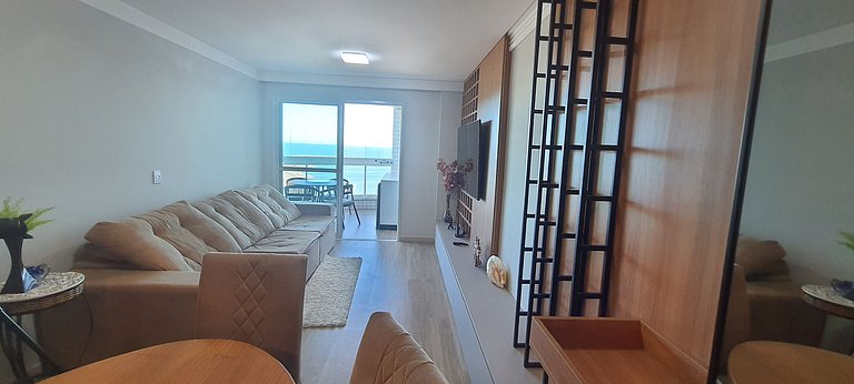 Apto vista al mar en cond. c/ piscina EMQ0403