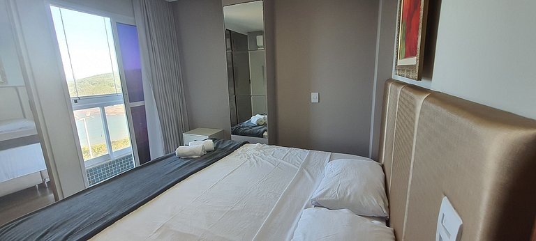 Apto vista al mar en cond. c/ piscina EMQ0403